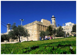 The 1st-century BC Tombs of the Patriarchs dominates the city of Hebron.